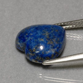 Lapislazzuli naturale blu da 6,02 ct, a forma di cuore, opaco