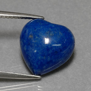 Lapislazzuli naturale blu da 5,05 ct, a forma di cuore, opaco
