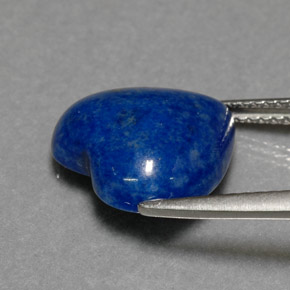 Lapislazzuli naturale blu da 5,05 ct, a forma di cuore, opaco