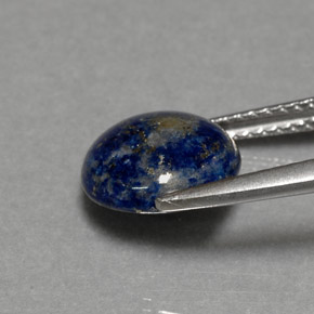 Lapislazzuli naturale blu da 3,05 ct, taglio rotondo, opaco