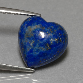 Lapislazzuli naturale blu da 5,64 ct, a forma di cuore, opaco