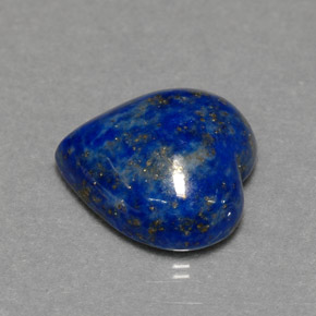 Lapislazzuli naturale blu da 5,64 ct, a forma di cuore, opaco