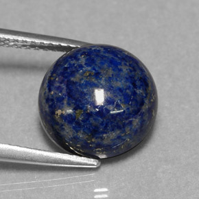 Lapislazzulo Blu reale naturale da 7.31 ct, Taglio rotondo, Opaco