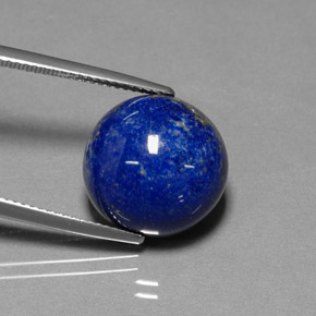 Lapislazzuli naturale blu da 15,54 ct, taglio rotondo, opaco