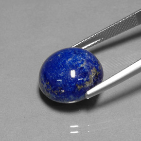 Lapislazzuli naturale blu da 15,54 ct, taglio rotondo, opaco
