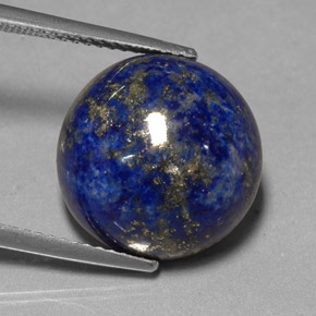 Lapislazzuli naturale blu da 14,66 ct, taglio rotondo, opaco