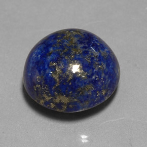Lapislazzuli naturale blu da 14,66 ct, taglio rotondo, opaco
