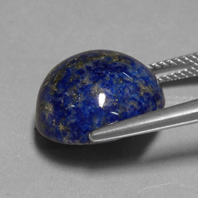 Lapislazzuli naturale blu da 14,66 ct, taglio rotondo, opaco