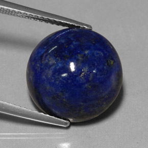 Lapislazzulo Blu reale naturale da 12.47 ct, Taglio rotondo, Opaco