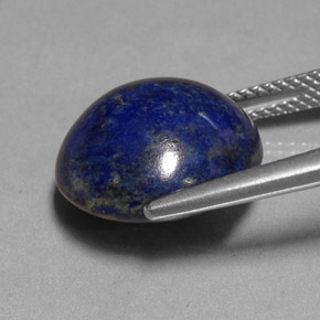 Lapislazzulo Blu reale naturale da 12.47 ct, Taglio rotondo, Opaco