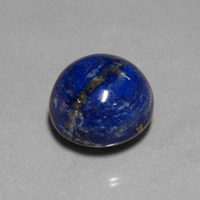Lapislazzulo Blu reale naturale da 10.74 ct, Taglio rotondo, Opaco