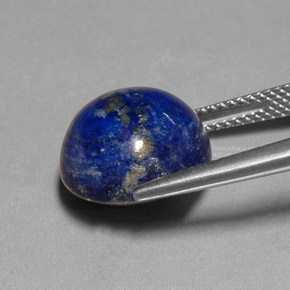 Lapislazzulo Blu reale naturale da 10.74 ct, Taglio rotondo, Opaco