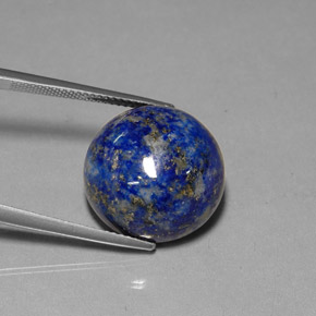 Lapislazzuli naturale blu da 23,99 ct, taglio rotondo, opaco