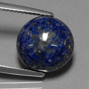 Lapislazzuli naturale blu da 8,29 ct, taglio rotondo, opaco