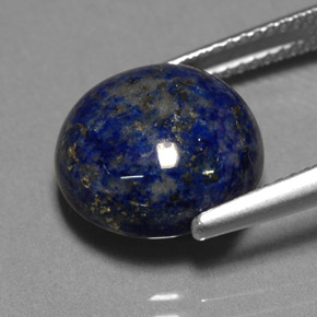 Lapislazzuli naturale blu da 8,29 ct, taglio rotondo, opaco