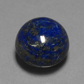 Lapislazzuli naturale blu da 10,42 ct, taglio rotondo, opaco