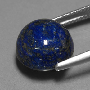 Lapislazzuli naturale blu da 10,42 ct, taglio rotondo, opaco