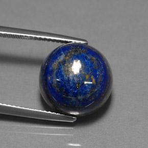 Lapislazzuli naturale blu da 15,77 ct, taglio rotondo, opaco