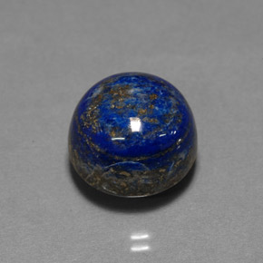 Lapislazzuli naturale blu da 15,77 ct, taglio rotondo, opaco