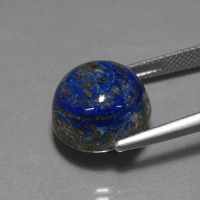 Lapislazzuli naturale blu da 15,77 ct, taglio rotondo, opaco