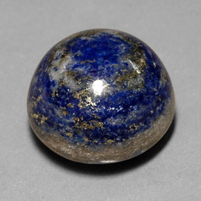 Lapislazzuli naturale blu da 14,91 ct, taglio rotondo, opaco