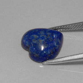 Lapislazzuli naturale blu da 5,89 ct, a forma di cuore, opaco