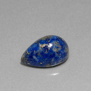 Lapislazzuli naturale blu da 6,93 ct, taglio a pera, opaco