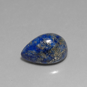 Lapislazzuli naturale blu reale da 7,60 ct, taglio a pera, opaco