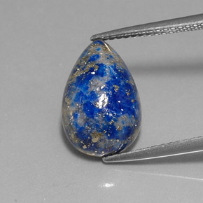 Lapislazzulo Blu reale naturale da 5.64 ct, Forma a pera, Opaco