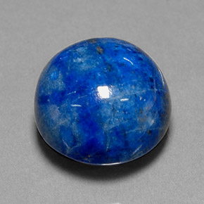 Lapislazzuli naturale blu da 19,11 ct, taglio rotondo, opaco