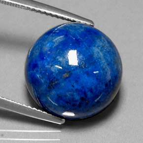 Lapislazzuli naturale blu da 19,11 ct, taglio rotondo, opaco