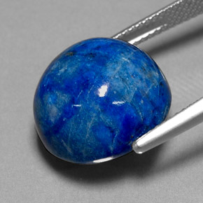 Lapislazzuli naturale blu da 19,11 ct, taglio rotondo, opaco
