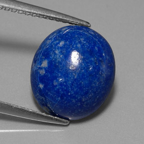 Lapislazzuli naturale blu da 4,72 ct, taglio ovale, opaco