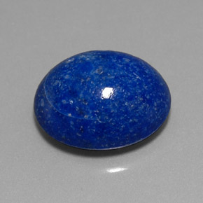 Lapislazzuli naturale blu da 4,72 ct, taglio ovale, opaco