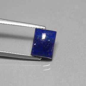 Lapislazzuli naturale blu da 2,95 ct, baguette, opaco