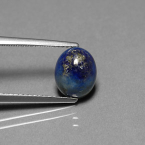 Lapislazzuli naturale blu da 2,16 ct, taglio ovale, opaco