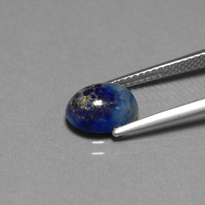 Lapislazzuli naturale blu da 2,16 ct, taglio ovale, opaco