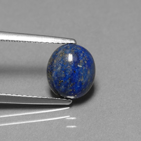Lapislazzuli naturale blu da 2,30 ct, taglio ovale, opaco