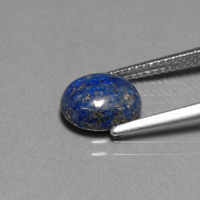 Lapislazzuli naturale blu da 2,30 ct, taglio ovale, opaco