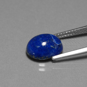 Lapislazzuli naturale blu da 3,74 ct, taglio ovale, opaco