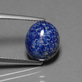 Lapislazzuli naturale blu da 4,06 ct, taglio ovale, opaco