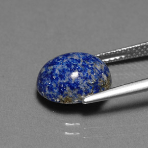 Lapislazzuli naturale blu da 4,06 ct, taglio ovale, opaco