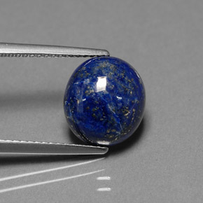 Lapislazzuli naturale blu da 4,58 ct, taglio ovale, opaco