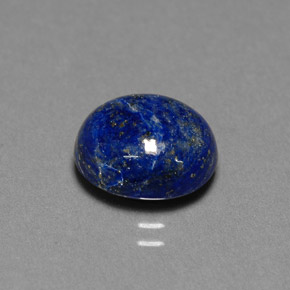 Lapislazzuli naturale blu da 4,58 ct, taglio ovale, opaco