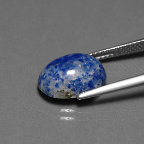 Lapislazzuli naturale blu da 4,59 ct, taglio ovale, opaco