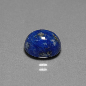 Lapislazzuli naturale blu da 4,87 ct, taglio ovale, opaco