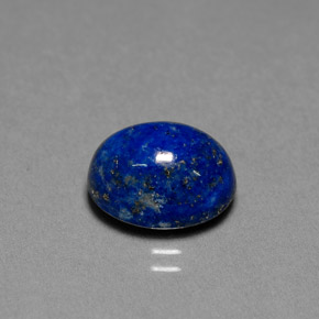 Lapislazzuli naturale blu da 5,41 ct, taglio ovale, opaco
