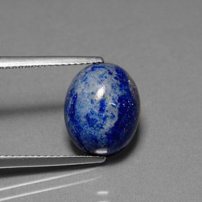 Lapislazzulo Blu reale naturale da 6.14 ct, Taglio ovale, Opaco