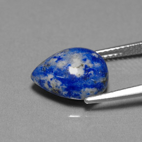Lapislazzulo Blu reale naturale da 4.27 ct, Forma a pera, Opaco