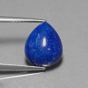 Lapislazzulo Blu reale naturale da 4.81 ct, Forma a pera, Opaco